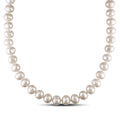 Miadora 14K White Gold White Cultured Freshwater Pearl Necklace 10 11 Mm