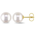 Miadora 14K Yellow Gold Cultured Freshwater Pearl Stud Earrings 9 10 Mm