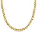 Miadora 14K Yellow Gold Interlaced Triple Link Necklace 3.8 Mm