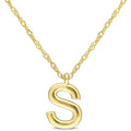 Miadora 14K Yellow Gold S Initial Neklace