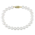 Miadora 14K Yellow Gold Baroque Shaped Cultured Freshwater Pearl Bracelet 6.5 7 Mm