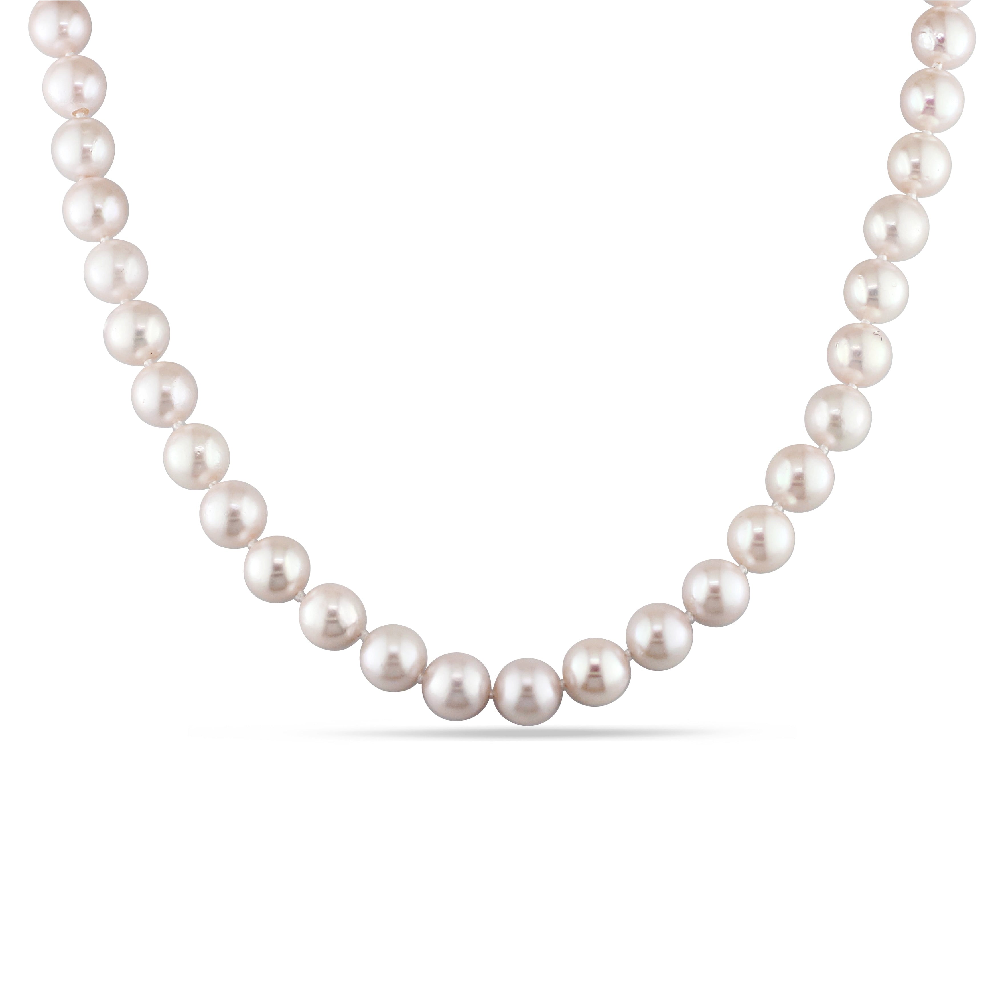 Miadora 14K Yellow Gold White Freshwater Cultured Pearl Strand Necklace 7 7.5Mm 7.5 Mm X 18 Inch X 7.5 Mm