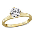 Miadora Lab Grown Diamond Solitaire Engagement Ring Sterling Silver