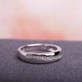 Miadora Mens Sterling Silver 1 10Ct Tdw Diamond Wedding Band
