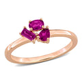 Miadora Multi Gem Three Stone Cluster Ring Sterling Silver