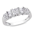 Miadora Signature Collection 10K White Gold 1 2Ct Tdw Diamond Anniversary Ring
