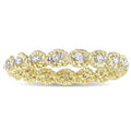 Miadora Signature Collection 10K Yellow Gold 1 6 Carat Total Diamond Weight Diamond Infinity Stackab White