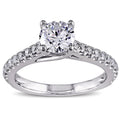 Miadora Signature Collection 14K White Gold 1 1 2Ct Tdw Diamond Engagement Ring