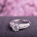 Miadora Signature Collection 14K White Gold 1 1 2Ct Tdw Taper Baguette Diamond Ring