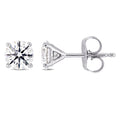 Miadora Signature Collection 14K White Gold 1Ct Tdw Diamond Solitaire Martini Style Stud Earrings