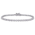 Miadora Signature Collection 14K White Gold 3 5 8Ct Tdw Diamond Tennis Bracelet