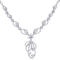Miadora Signature Collection 14K White Gold 4 4 5Ct Tdw Diamond Necklace