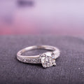 Miadora Signature Collection 18K White Gold 1 1 6Ct Tdw Diamond Engagement Ring H Si2 Gia