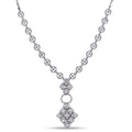 Miadora Signature Collection 18K White Gold 2Ct Tdw White Diamond Necklace