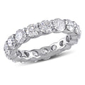 Miadora Signature Collection 18K White Gold 4Ct Tdw Diamond Eternity Ring