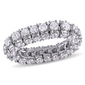 Miadora Signature Collection 18K White Gold 6 1 10Ct Tdw Diamond Eternity Ring