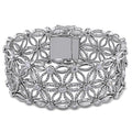 Miadora Signature Collection 18K White Gold 7 1 5Ct Vintage Diamond Bracelet