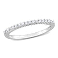 Miadora Sterling Silver 1 5Ct Tdw Diamond Thin Stackable Wedding Band H I I2 I3