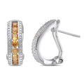 Miadora Sterling Silver 1 1 2Ct Tgw Citrine Earrings