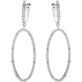 Miadora Sterling Silver 1 10Ct Tdw Diamond Dangle Earrings
