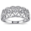 Miadora Sterling Silver 1 10Ct Tdw Round Cut Diamond Ring