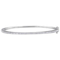 Miadora Sterling Silver 1 4Ct Tdw Diamond Bangle Bracelet