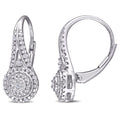 Miadora Sterling Silver 1 4Ct Tdw Diamond Dangle Earrings