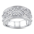 Miadora Sterling Silver 1 6Ct Tdw Diamond Ring