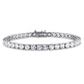 Miadora Sterling Silver 14 1 4Ct Tgw White Sapphire 7.25 Inch Tennis Bracelet