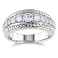 Miadora Sterling Silver 1Ct Tgw Created White Sapphire Fashion Ring