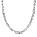 Miadora Sterling Silver 2Ct Tdw Diamond S Link Tennis Necklace