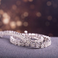 Miadora Sterling Silver 3Ct Tdw Diamond Tennis Bracelet