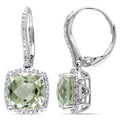 Miadora Sterling Silver Amethyst And 1 5Ct Tdw Earrings G H I3
