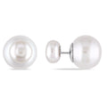 Miadora Sterling Silver Cultured Freshwater Pearl Stud Earrings 8 13Mm