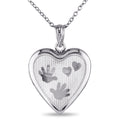 Miadora Sterling Silver Heart Locket Necklace