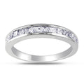 Miadora Sterling Silver Square Cut Gemstone Ring