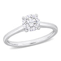 Miadora White Platinum 1Ct Tdw Certified Diamond Solitaire Engagement Ring Gia