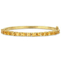 Miadora Yellow Plated Sterling Silver 6 3 4Ct Tgw Citrine Semi Eternity Bangle