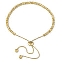 Miadora Yellow Plated Sterling Silver Citrine Tassel Adjustable Slider Bracelet