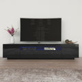 Miami 200 Modern 79 Tv Stand High Gloss Fronts With 16 Color Leds