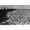 Miami Beach Black And White Gallery Wrapped Canvas