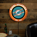 Miami Dolphins Led Metal Lit Wall Sign Decor