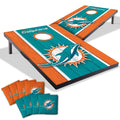 Miami Dolphins Nfl Compact 2X3 Tailgate Cornhole Board Set
