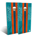 Miami Football Cornhole Set Choose Your Size Accessories