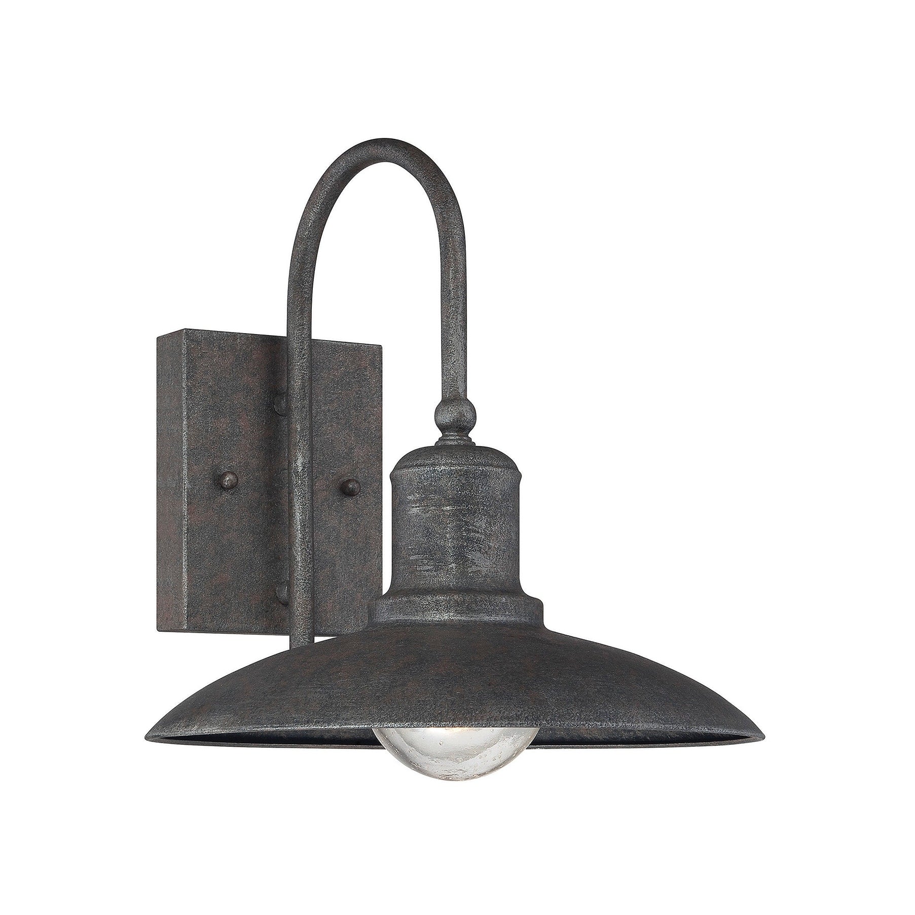 Mica 1 Light Outdoor Wall Lantern In Artisan Rust