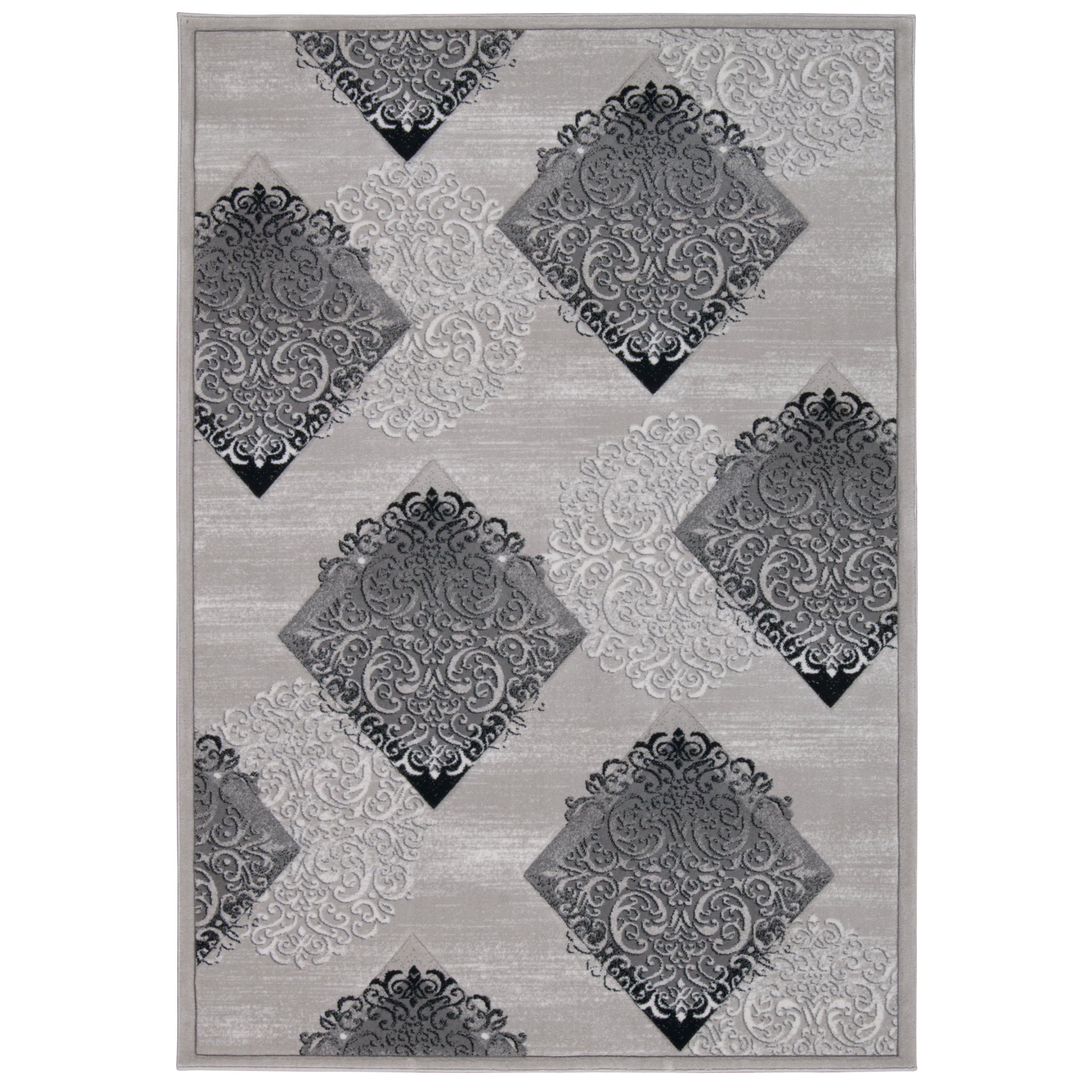 Michael Amini Gotham Ash Area Rug By Nourison 93 X 129