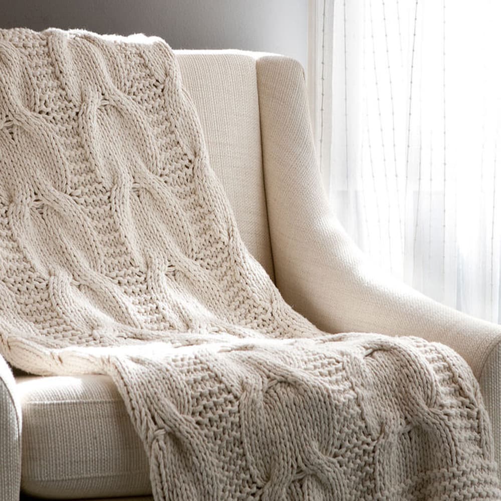 Michaela Cotton Knitted Throw