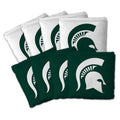 Michigan State Spartans Ncaa Dual Sided Pro Stop Slide Cornhole Bags