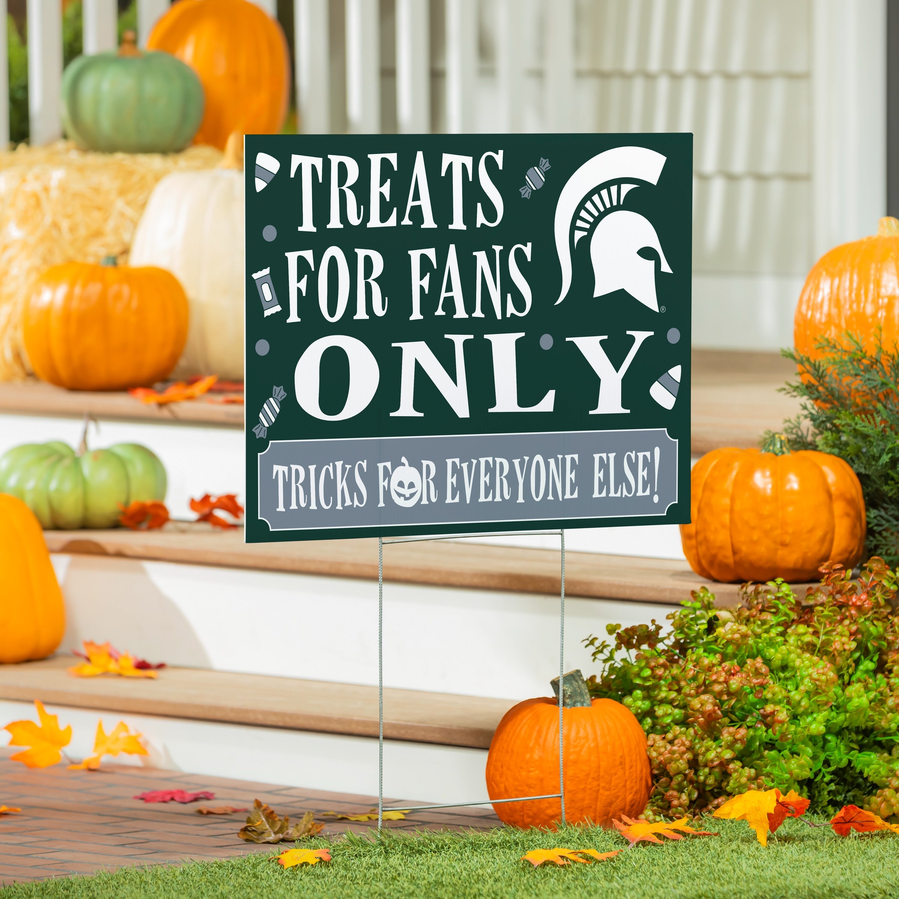 Michigan State University Yard Sign Halloween Treats For Fans