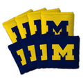 Michigan Wolverines Ncaa Dual Sided Pro Stop Slide Cornhole Bags
